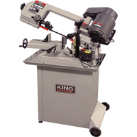 Dual Swivel Metal Cutting Band Saws, Horizontal, Round 5" and 5" x 6" Rectangular Cutting Capacity Haskins Industrial Inc.