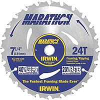 Lames de scie pour entrepreneur - Lames de scie Marathon, 7-1/4", 24 dents Haskins Industrial Inc.