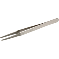 Tweezers - Flat Round Tips, Straight - 4.75" (120 mm) Haskins Industrial Inc.