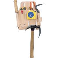 Poche pour outils de travail des cloisons s&egrave;ches, Porte-outil, Cuir, 7 Poches Haskins Industrial Inc.