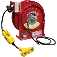 Cord Reels, 45', SJEOOW, 12 Gauge, 15 A Haskins Industrial Inc.