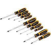 Phillips&reg;/Slotted/Pozidriv&reg; Dual Material Screwdriver Set, 10 Pcs. Haskins Industrial Inc.
