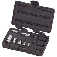 Jeu de douilles &agrave; joints et d'adaptateurs de douilles universelles 1/4", 3/8" et 1/2" &agrave; 10 pi&egrave;ces Haskins Industrial Inc.
