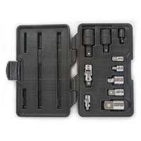 Jeu de douilles &agrave; joints et d'adaptateurs de douilles universelles 1/4", 3/8" et 1/2" &agrave; 10 pi&egrave;ces Haskins Industrial Inc.