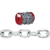 Campbell&reg; Proof Coil Chain, Low Carbon Steel, 3/16" x 100' (30.4 m) L, Grade 30, 800 lbs. (0.4 tons) Load Capacity Haskins Industrial Inc.
