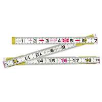 Red End&reg; Rule, 2 m L, Wood, 1 mm Graduations Haskins Industrial Inc.