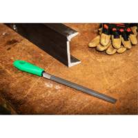 Double Cut File with Green Handle, Half Round, 8", Bastard Haskins Industrial Inc.