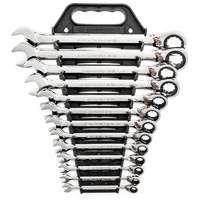 72-Tooth 12 Point Reversible Ratcheting SAE Wrench Set, Combination, 13 Pieces, Imperial Haskins Industrial Inc.