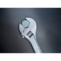 Adjustable Tapered Handle Wrench - Carded, 15" L, 1-11/16"/43 mm Max Width, Chrome/Polished Haskins Industrial Inc.