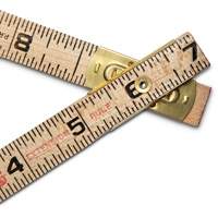 Folding Rule, 6' L, Wood, 1/16" Graduations Haskins Industrial Inc.