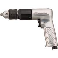 Perceuse pneumatique r&eacute;versible, 4 pi³/min, 1/4" NPTF, 94 dBA, 1/2" mandrin, Avec cl&eacute; Haskins Industrial Inc.