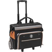 Sac &agrave; outils roulant Tradesman Pro, Polyester balistique, 24 pochettes, Noir/Orange Haskins Industrial Inc.