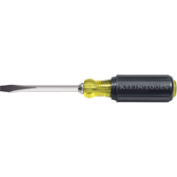 Heavy-Duty Slot Keystone Screwdriver, 1/4", 8-11/32" L, Cushion Grip Handle Haskins Industrial Inc.