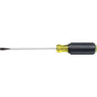 Slot Cabinet Tip Screwdriver, 1/4" Tip, Round, 10-11/32" L, Cushion Grip Handle Haskins Industrial Inc.