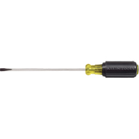 Slot Cabinet Tip Screwdriver, 3/16" Tip, Round, 9-3/4" L, Cushion Grip Handle Haskins Industrial Inc.