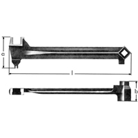 l&eacute;s &agrave; bonde, 2-1/2", Longueur de 15-1/15" Haskins Industrial Inc.