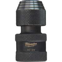 Shockwave Impact Driver Square to Hex Socket Adapter, Impact, 1/4" Drive, 1/2" Socket, 1.875" L Haskins Industrial Inc.