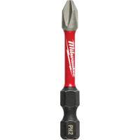 Shockwave Impact Power Bit, Phillips, #2 Tip, 1/4" Drive Size, 2" Length Haskins Industrial Inc.