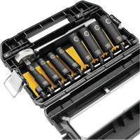 Ready Socket Set, 10 Pcs, Impact, 1/2" Drive Size Haskins Industrial Inc.