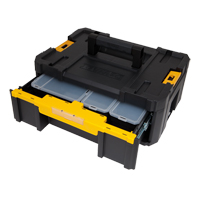 TSTAK&reg; III Tool Box with Single Deep Drawer, 16-3/4" x 12-1/4" x 6-7/8", Black Haskins Industrial Inc.