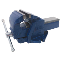 Ductile Iron Mechanics Bench Vise, 4-1/2" Jaw Width, 2-3/5" Throat Depth Haskins Industrial Inc.