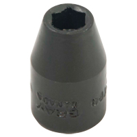 Socket, Impact, 7/16", 3/8" Drive, 6 Points Haskins Industrial Inc.