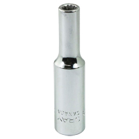 Socket, 3/16", 1/4" Drive, 12 Points Haskins Industrial Inc.