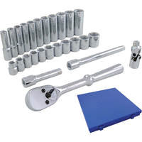 Jeu de douilles et accessoires, 26 Mcx, Prise de 3/8", Profond Haskins Industrial Inc.
