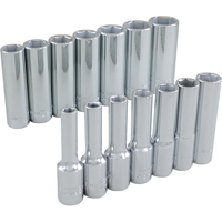 Jeu de douilles, 14 Mcx, Prise de 3/8", Profond Haskins Industrial Inc.
