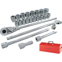 Jeu de douilles et accessoires, 26 Mcx, Prise de 3/4" Haskins Industrial Inc.