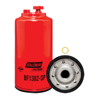 BF1382-SP Filtre &agrave; carburant s&eacute;parateur d'eau &agrave; visser avec drain & orifice pour capteur Haskins Industrial Inc.