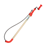 Toilet Auger, Manual, Bulb, 6' Cable Length, 1/2" Cable Diameter Haskins Industrial Inc.