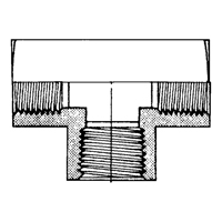 Raccord En T&eacute; Femelle, Laiton, 1/8" Haskins Industrial Inc.