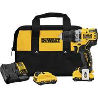 Trousse de perceuse-visseuse avec moteur sans brosse Xtreme, Lithium-ion, 12 V, Mandrin 3/8", Couple 250 UWO Haskins Industrial Inc.