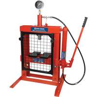 Hydraulic Shop Press with Grid Guard, 10 Tons Capacity Haskins Industrial Inc.