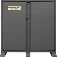 Jobsite Storage Shelving Cabinet, Steel, 47.5 Cubic Feet, Grey Haskins Industrial Inc.
