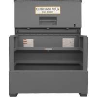 Piano Style Jobsite Storage Box, 60-1/2" W x 34-3/4" D x 49-3/8" H, Grey Haskins Industrial Inc.