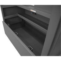 Piano Style Jobsite Storage Box, 60-1/2" W x 34-3/4" D x 49-3/8" H, Grey Haskins Industrial Inc.