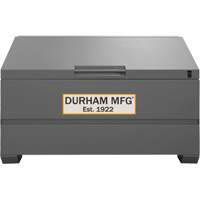 Jobsite Sloped Lid Storage Box, 60" x 30" x 39-3/8", Steel, Grey Haskins Industrial Inc.