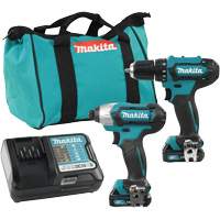 Cordless Drill & Driver Kit, Lithium-Ion, 12 V Haskins Industrial Inc.