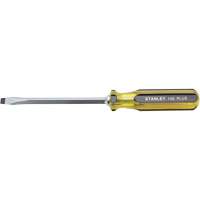100 PLUS&reg; Standard Slotted Tip Screwdriver, 5/16" Tip, Square, 11-1/8" L, Plastic Handle Haskins Industrial Inc.
