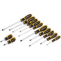 Phillips&reg;/Slotted Dual Material Screwdriver Set, 12 Pcs. Haskins Industrial Inc.