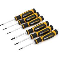 Mini Phillips&reg;/Slotted Dual Material Screwdriver Set, 6 Pcs. Haskins Industrial Inc.