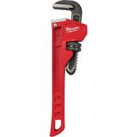 Pipe Wrench, 1" Jaw Capacity, 8" Long, Powder Coated Finish Haskins Industrial Inc.