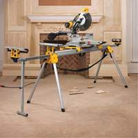 Double Bevel Sliding Compound Mitre Saw with Stand Haskins Industrial Inc.