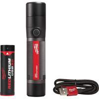 USB Compatible Compact Flashlight, LED, 800 Lumens, Rechargeable Batteries Haskins Industrial Inc.