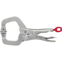 Pince-&eacute;tau en C &agrave; m&acirc;choires pivotantes Torque Lock, Longueur 6", Pinces serre-joints Haskins Industrial Inc.