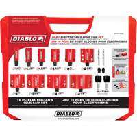 Electrician's Bi-Metal Hole Saw Set, 16 Pieces Haskins Industrial Inc.