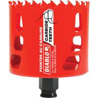 Wood & Metal Hole Saw, 3", 2-3/8" Depth of Cut, Carbide Haskins Industrial Inc.