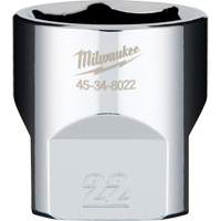 Douille m&eacute;trique avec c&ocirc;t&eacute;s Four Flats, 22 mm, Prise 3/8", 6 pans Haskins Industrial Inc.